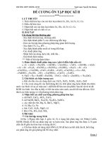 ĐỀ CƯƠNG ÔN TẬP HỌC KÌ II doc