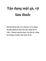 Tận dụng mật gà, vịt làm thuốc pdf