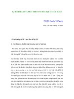 SỰ HÌNH THÀNH VÀ PHÁT TRIỄN VĂN HÓA HỌC Ở NƯỚC NGOÀI ppsx