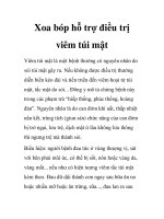 Xoa bóp hỗ trợ điều trị viêm túi mật pps