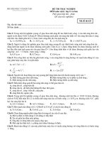 ĐỀ THI TRẮC NGHIỆM MÔN môn vật lý lớp 12 cơ bản - Mã đề thi 623 doc