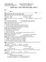 KIỂM TRA 1 TIẾT MÔN HÓA HỌC LỚP 12 potx