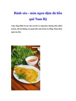 Bánh xèo - món ngon đậm đà hồn quê Nam Bộ pdf