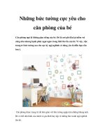 Những bức tường cực yêu cho căn phòng của bé docx