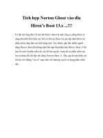 Tích hợp Norton Ghost vào đĩa Hiren’s Boot 13.x ...!!!Có thể nói rằng đĩa CD cứu ppt