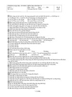 KIỂM TRA CHƯƠNG V Lớp 12 Môn : Vật lý - Mã đề 439 pot