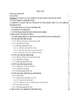 Kế toán vốn bằng tiền và các khoản thanh toán tại công ty cổ phần giống cây trồng thái bình