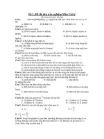 Đề 1: Đề thi thử trắc nghiệm Môn Vật lý pot