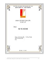 bài báo cáo bài tập lớn vi xử lý -xe tự hành