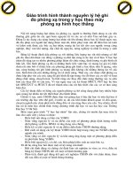 Giáo trình hình thành nguyên lý hệ ghi đo phóng xạ trong y học theo máy phóng xạ hình học thẳng p1 ppt