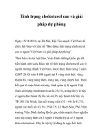 Tình trạng cholesterol cao và giải pháp dự phòng doc