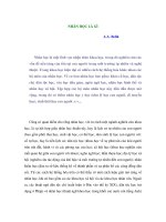 NHÂN HỌC LÀ GÌ potx