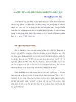 GIẢ THUYẾT VÀ GIẢ THIẾT TRONG NGHIÊN CỨU KHOA HỌC pptx