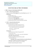 Lập trình C - Phần 1: Làm quen với một chương trình Win API pot