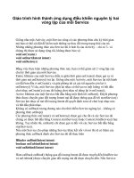 Giáo trình hình thành ứng dụng điều khiển nguyên lý hai vòng lặp của mỗi Service p1 pps