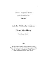 Bổ đề bất đẳng thức Phạm Kim Hùng