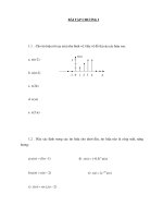 XỬ LÝ TÍN HIỆU SỐ - BÀI TẬP docx