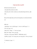 Thuật toán Phân trang PHP pps