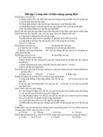 Bài tập về sóng ánh và hiện tượng quang điện pptx