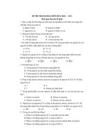 ĐỀ THI THAM KHẢO MÔN HÓA HỌC - SỐ 2 pps