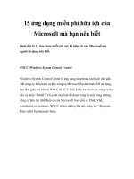 15 ứng dụng miễn phí hữu ích của Microsoft mà bạn nên biết pdf