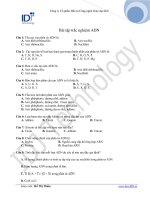Bài Tập Trắc nghiệm ADN1 doc
