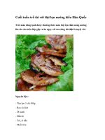 Cuối tuần trổ tài với thịt lợn nướng kiểu Hàn Quốc ppsx