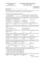 ĐỀ THI TRẮC NGHIỆM MÔN HOÁ HỌC - Mã đề thi 145 ppsx