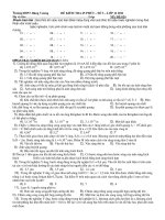 ĐỀ KIỂM TRA 45 PHÚT SỐ 3 LỚP 12 pot