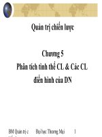 Chương 5 Phân tích tình thế CL & Các CL điển hình của DN pdf