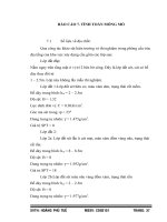 BÁO CÁO 7. TÍNH TOÁN MÓNG MỐ