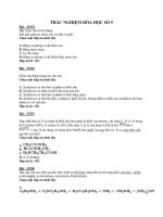 TRẮC NGHIỆM HÓA HỌC SỐ 5 pps