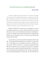 BẢN CHẤT VÀ QUY LUẬT CỦA ĐỜI SỐNG TINH THẦN ppt