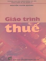 GIÁO TRÌNH THUẾ 1 docx