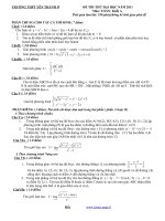 Đề thi thử đại học môn Toán 2011 đề 43 docx