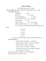 THUYẾT MINH ĐỒ ÁN MÔN HỌC KẾT CẤU THÉP