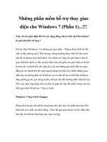 Những phần mềm hỗ trợ thay giao diện cho Windows 7 (Phần 1)...!!! potx