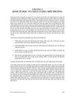 KINH TẾ HỌC VỀ CHẤT LƯỢNG MÔI TRƯỜNG docx