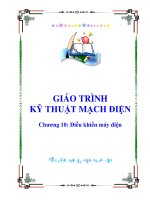 Giáo trình kỹ thuật điện- Chương 10: Điều khiển máy điện pot