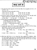 bộ đề ôn luyện thi trắc nghiệm môn hoá học bộ đề 5