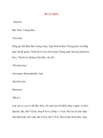 Lý Thuyết Dược Học: BA LA MẬT pptx