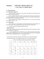 liên kết trong phân tử, cấu tạo và tính chất