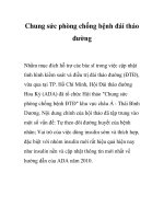 Chung sức phòng chống bệnh đái tháo đường doc