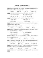ÔN TỐT NGHIỆP HÓA HỌC docx