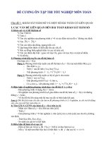 đề cương ôn thi tốt nghiệp môn tóan