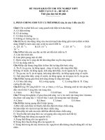ĐỀ THAM KHẢO ÔN THI TỐT NGHIỆP THPT MÔN VẬT LÝ 12 – ĐỀ SỐ 13 doc