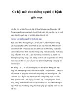 Cơ hội mới cho những người bị bệnh giác mạc potx