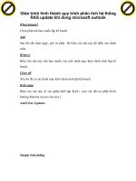 Giáo trình hình thành quy trình phân tích hệ thống RAS update khi dùng microsoft outlook p1 pptx