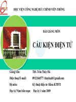 bài giảng môn cấu kiện điện tử