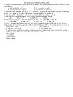 BÀI TẬP HỮU CƠ TỔNG HỢP SỐ 1( TT) pdf